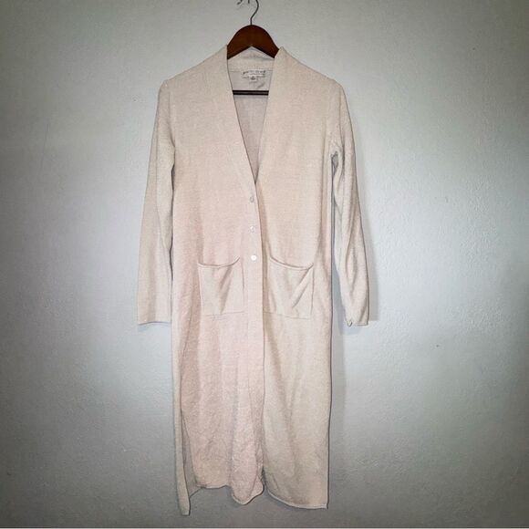 Barefoot Dreams CozyChic Ultra Lite Cardigan in Stone - Picture 3 of 12